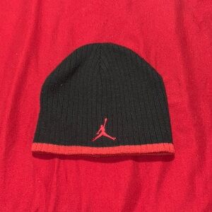 Jordan Black and Red Beanie